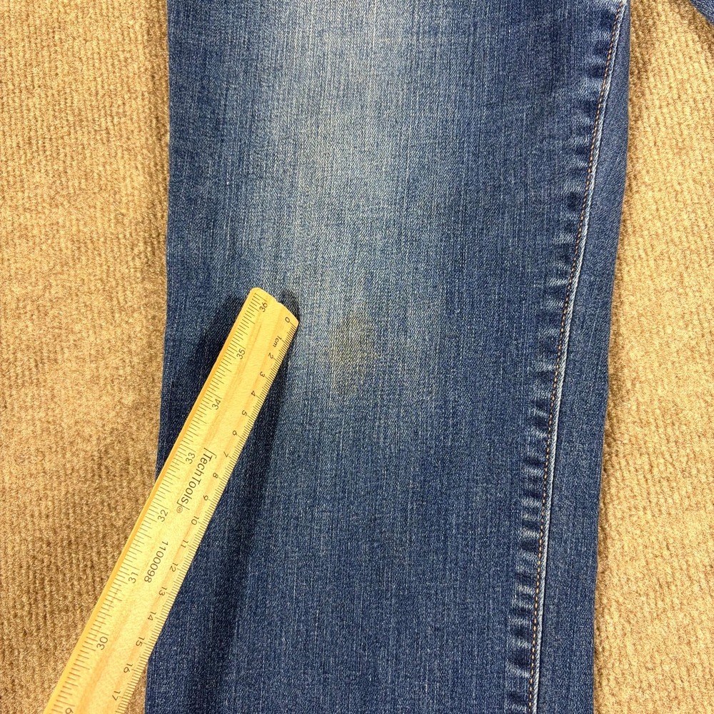 St John's Bay Jeans Womens 14P Blue Denim Stretch Cotton Straight Leg Minimalist - Picture 3 of 12